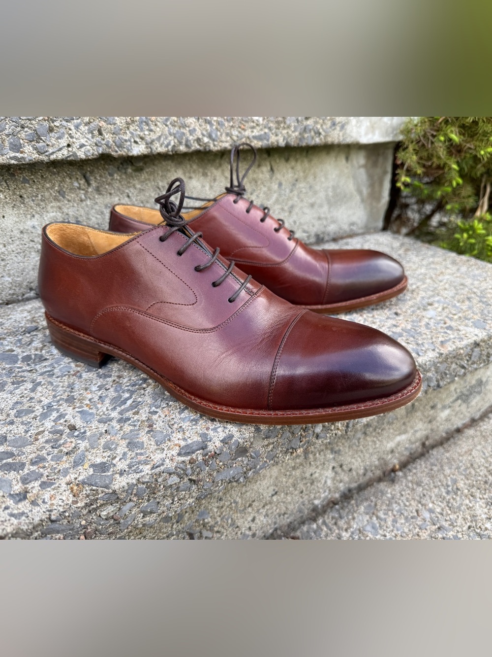 Beckett Simonon Dean oxford shoes leather 10.5 - Picture 2 of 12